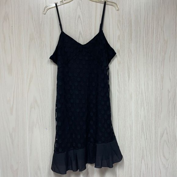 Romeo & Juliet Couture Dresses & Skirts - Romeo and Juliet Black Polkadot Slip Dress Size Large